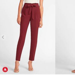 Guess, High Waisted Paperbag Ankle Pant